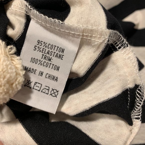 FOIL~ "NWT!!" ~   Striped top w/ pom-pom trim - Picture 10 of 11